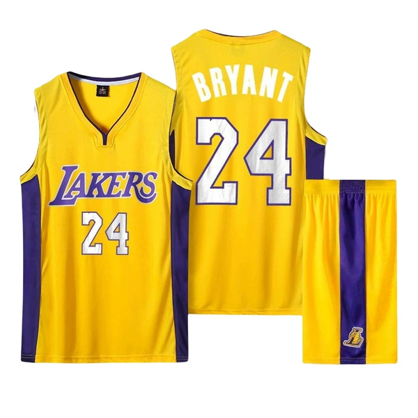 Kobe*Yellow V -neck No. 24
