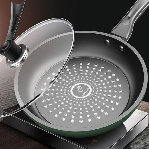 Wholesale Odeshi crystal diamond upgrade non-stick pan frying pan pan with less smoke gas stove induction cooker universal pan