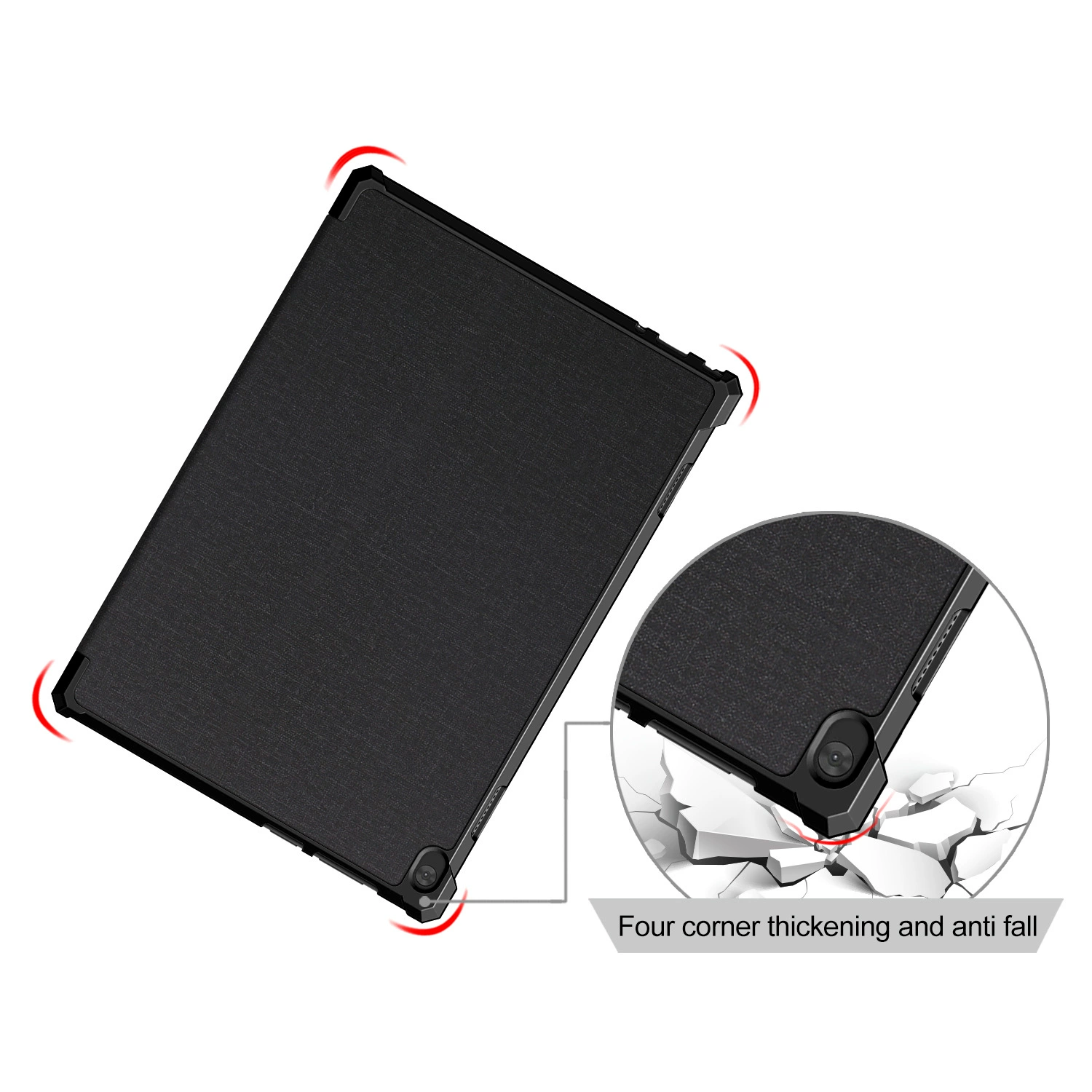 Подходит для Lenovo TAB M10 FHD PLUS планшет защитный чехол TB-X606X тройной скорл кожаный рукав TPU мягкий чехол