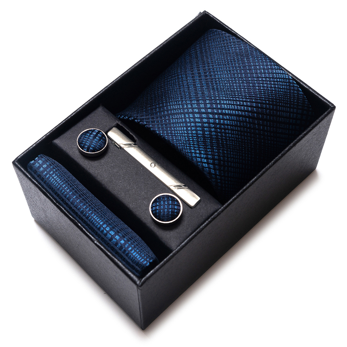 Set de Caja de Regalo con Corbata de Negocios para Hombre de Rayón Jacquard para Boda