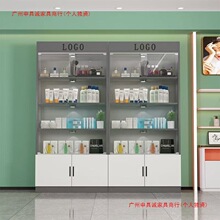 化妆品展示柜玻璃门带锁美容院套盒礼品柜理发店产品展示柜样品柜