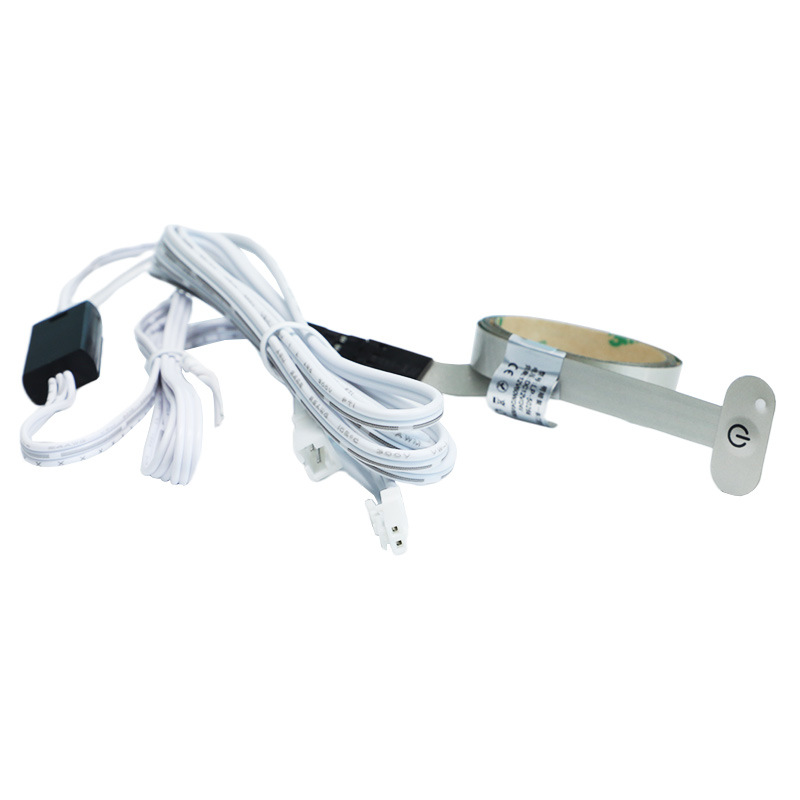 12V薄膜按键开关衣橱柜灯微型柔性触摸按键感应开关感应器LP-9029