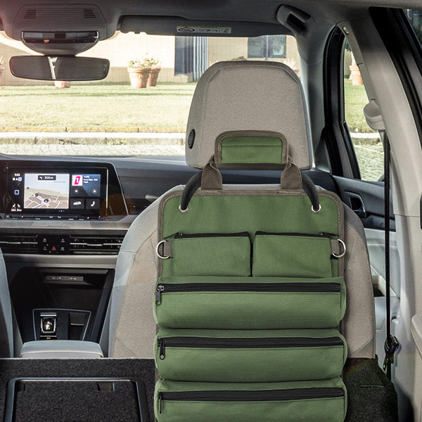 Cross-Border Roll-Type Tool Bag, Oxford Cloth Tool Bag, Car Tool Bag, Multi-Functional Electrician's Bag, Hardware Storage Bag