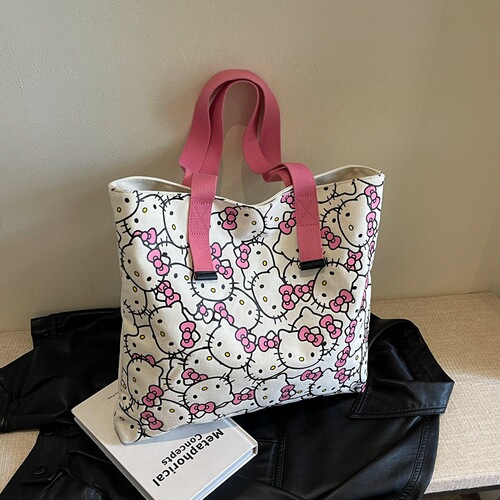 Spring and Summer New Single Strap Shoulder Bag for Women, Handbag Shopping Bag, Fashion Student Homework Bag, Large Capacity Women's Bag