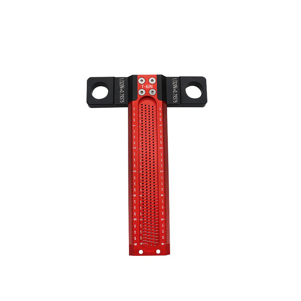 6/12 inch woodworking hole marking ruler parallel/vertical marking…