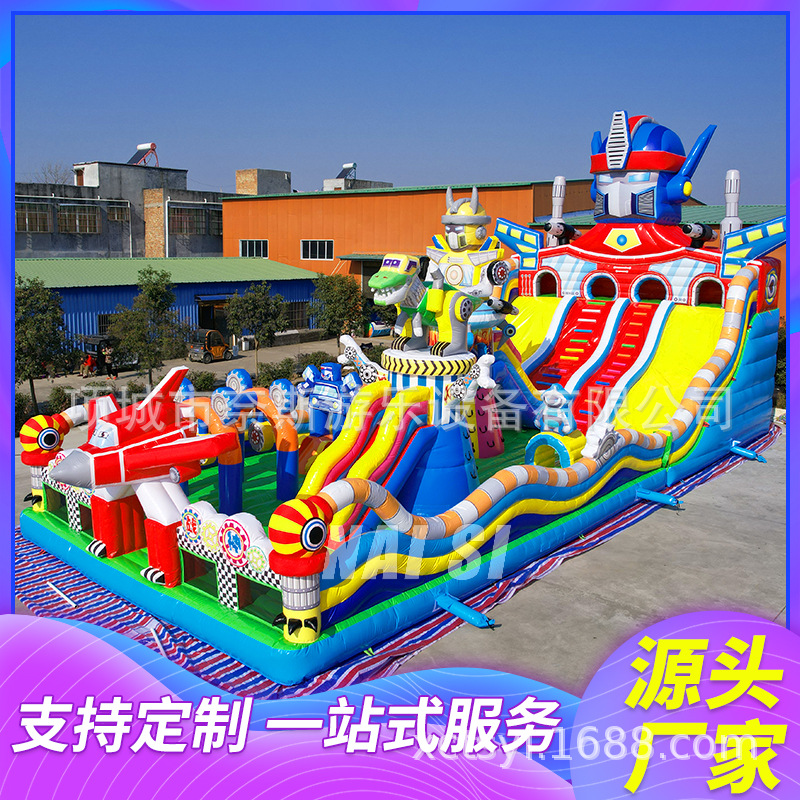 Fabricantes de equipos de juegos nuevos niños al aire libre inflables cama de salto grande al aire libre deslizante inflables castillo