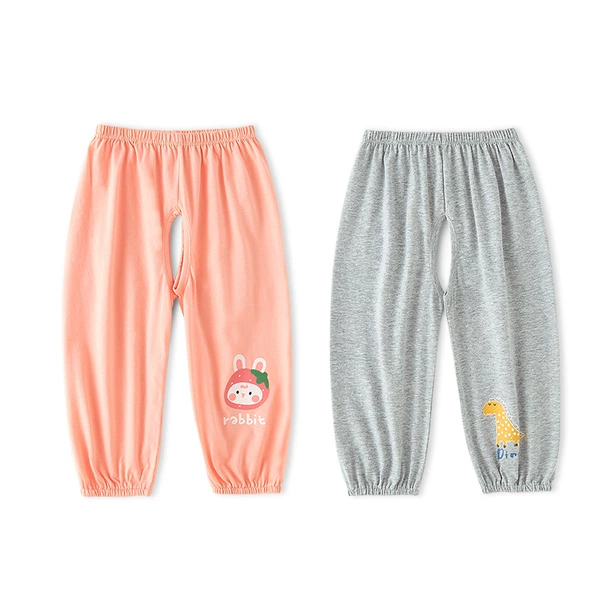 Gray + pink 40 count combed cotton