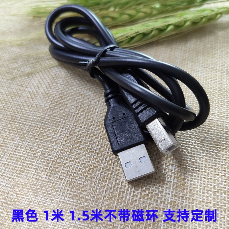 Заводская медная USB 2.0 магнитная кольцевая компьютерная печать линии прозрачная синяя 1,5 метра 3 метра A/b принтерData линия черная