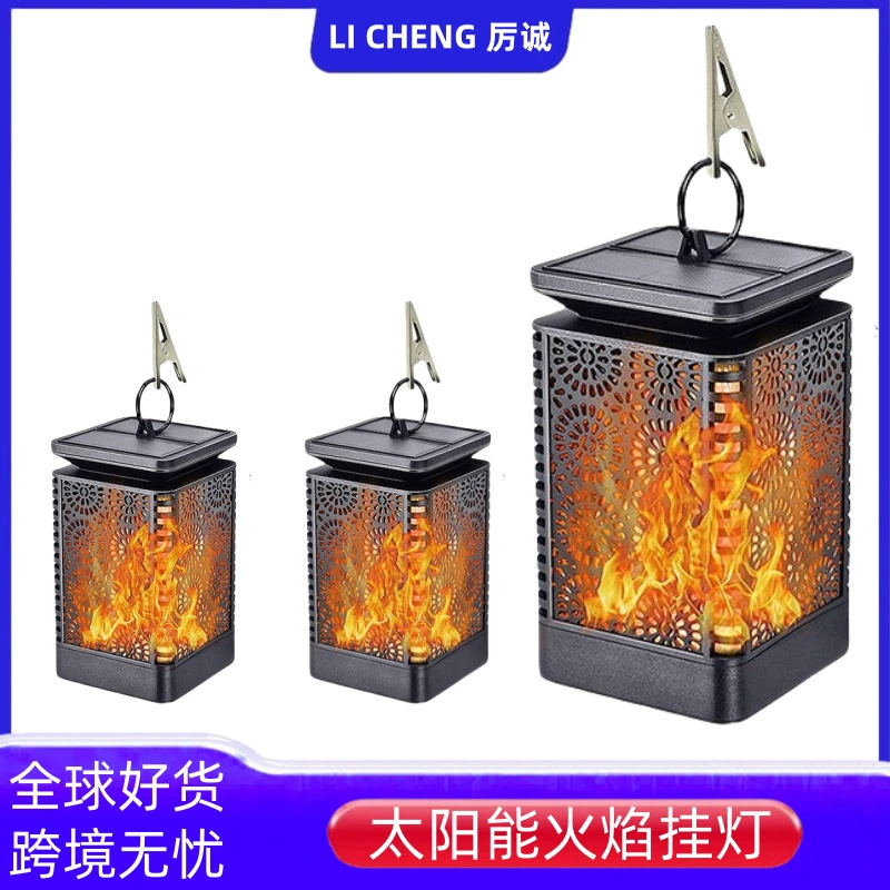 Трансграничный светодиодный солнечный пламя свет Открытый водонепроницаемый Газон Свет садовый пейзаж рождественские украшения садовый свет