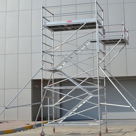 厂家直销双宽移动脚手架框架方便安装TUV CE SGS 证书欧标生产