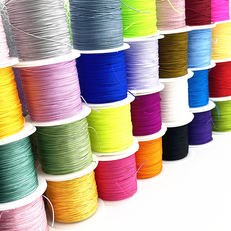 Línea 71, hilo de jade extra fino de 0,4mm, hilo de joyería de alta gama, pulsera tejida a mano de bricolaje, hilo de jade con cuentas