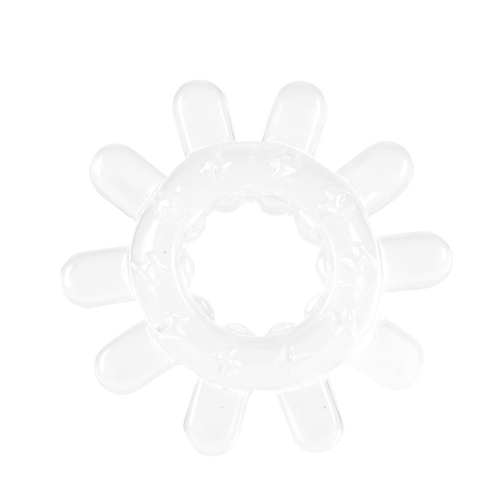 Caterpillar Crystal Delay Ring TPE Locking Sun Ring Adult Toy — detail image 14
