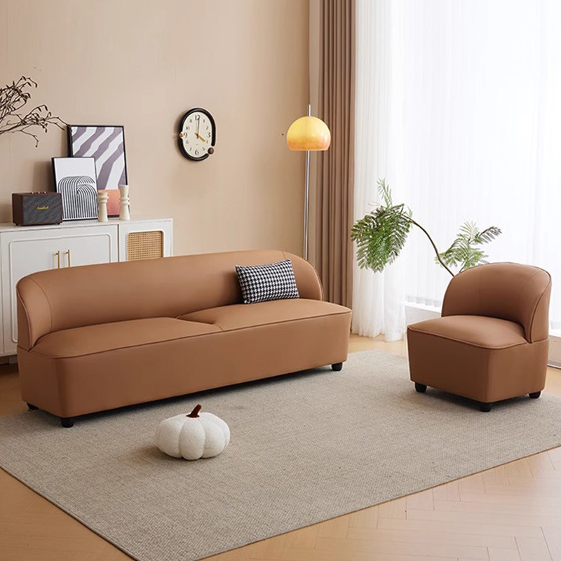 シンプルな新しいファブリックソファ小さなアパートのリビングルームショップ休憩エリア衣料品店賃貸住宅二人用三人掛けソファ|undefined