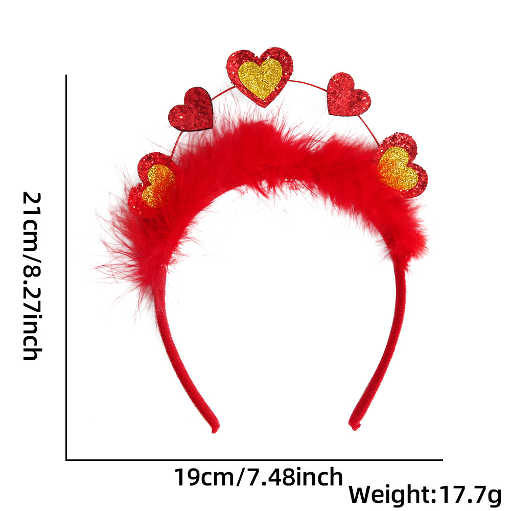 Europa y América nuevo estilo de un solo partido decoración diadema accesorios para el cabello bar decoraciones del Día de San Valentín amor diadema cabeza hebilla props