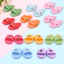 17cmLBB盲盒玩偶配件 毛绒娃娃拖鞋 搪胶盲盒挂件玩偶 马卡龙拖鞋