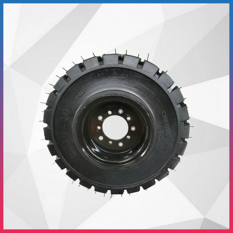 晨伟工厂批发 叉车橡胶实心轮胎6.50-10合力叉车橡胶实心轮胎