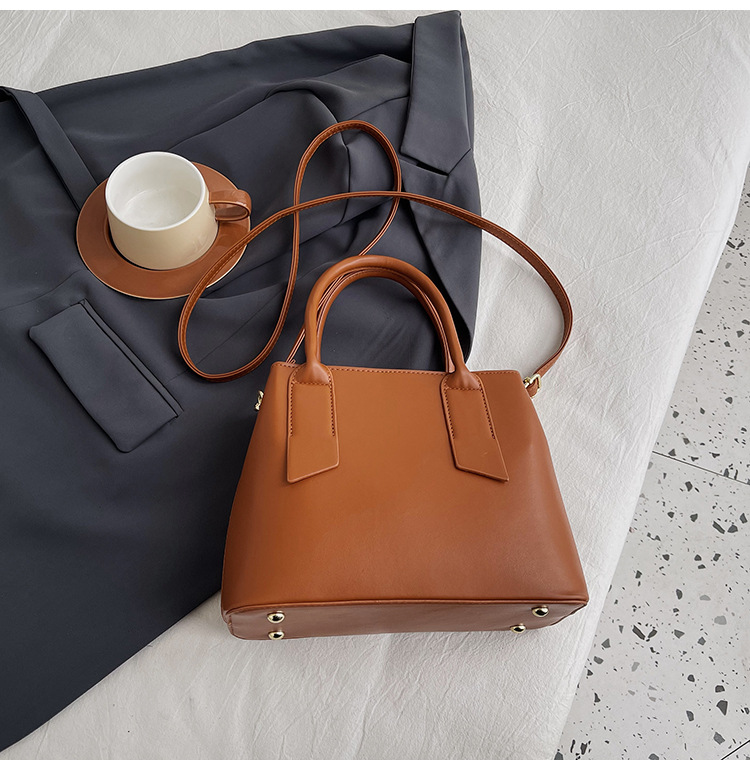 Handbag Women's New Western Style Shoulder Bag Large Capacity Commuter Crossbody Bag PU Leather Crocodile Pattern Bag Women's bag_voghion.com