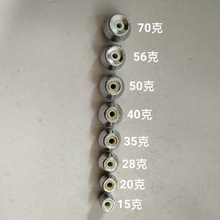 磁环鲢鳙定位铅坠中通空心陶瓷芯水怪算盘珠坠不伤线滑动坠垂钓