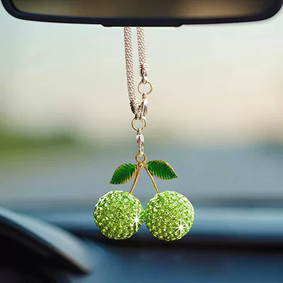 car decoration accessories, car – Car hanging - green-cherry