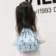 兒童旅行雙肩包零食零錢包旅遊包春夏出行收納包便攜束口袋抽繩包