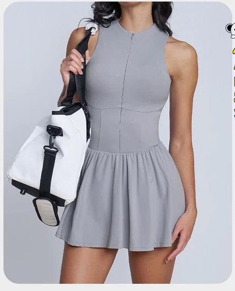 K 12556 Outdoor Running Dress Anti-Exposure Dress