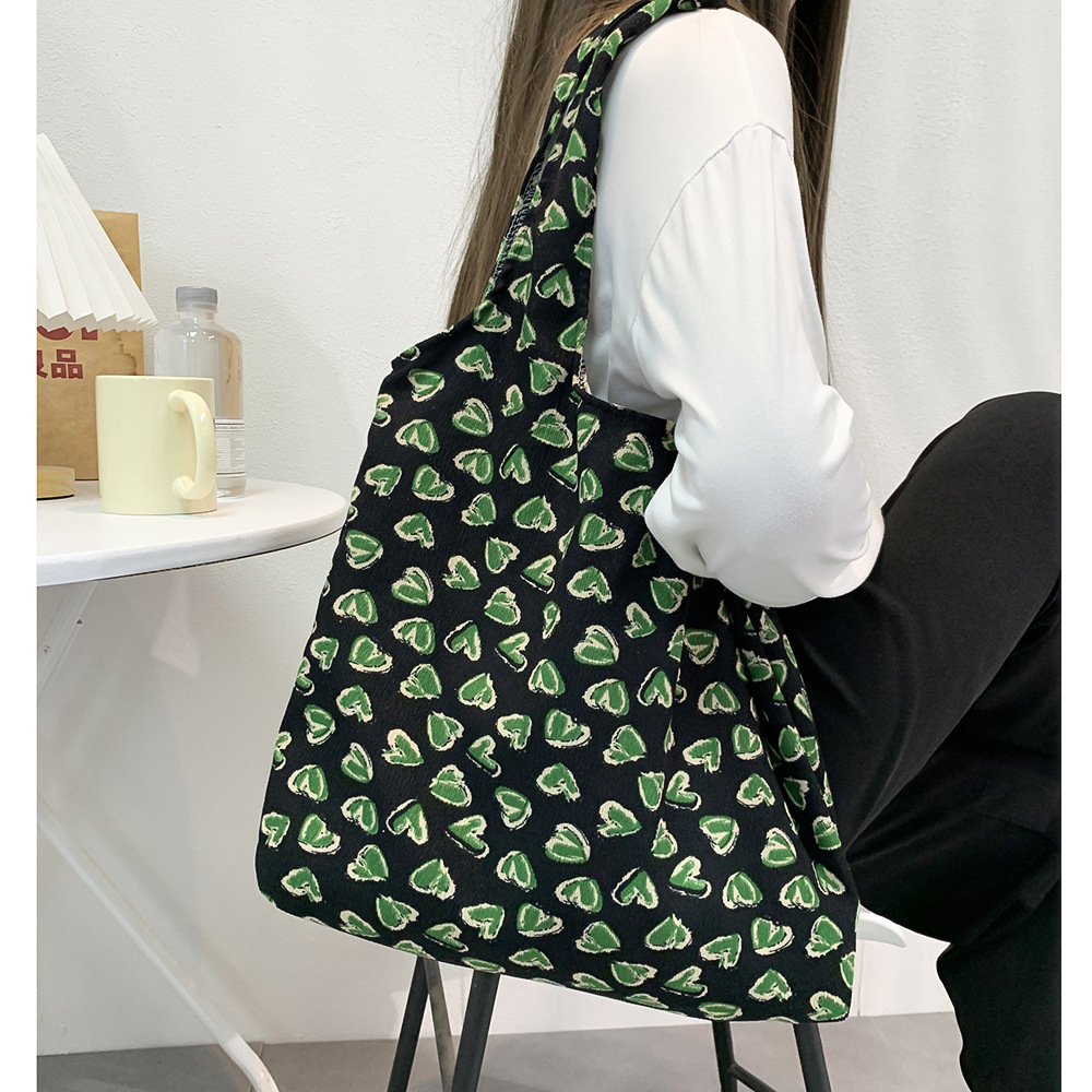 Zhang Ruonan con la bolsa de lona de hombro blanco Bahe bolsas de tela japonesas de estilo de literatura de otoño y invierno estudiantes bolsas de terciopelo