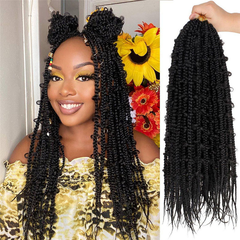 European and American Dreadlock Wigs Box Butterfly Braids Locs Crochet Hair Extensions
