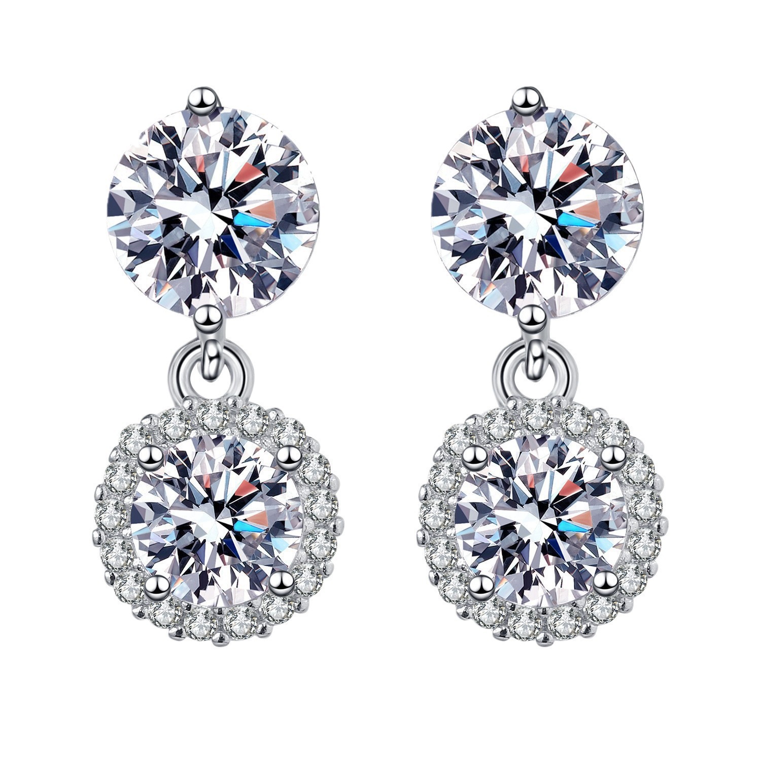 E44 double diamond earrings [1 carat]