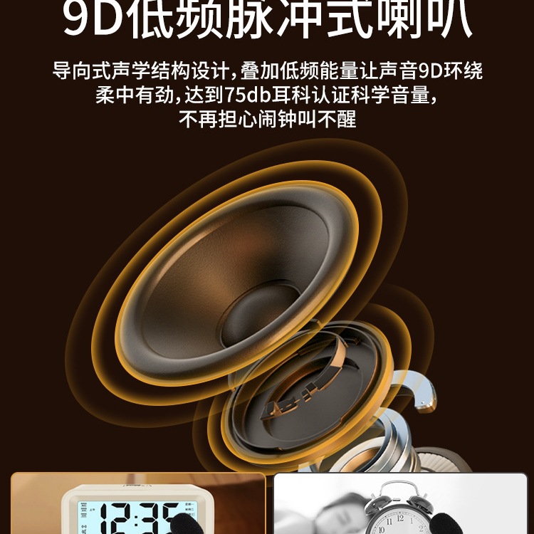 남학생과 여학생을위한 어린이 데스크탑 작은 시계 전자 알람은 창조적 인 플라스틱 책상 시계를 깨우기 위해 일어납니다.