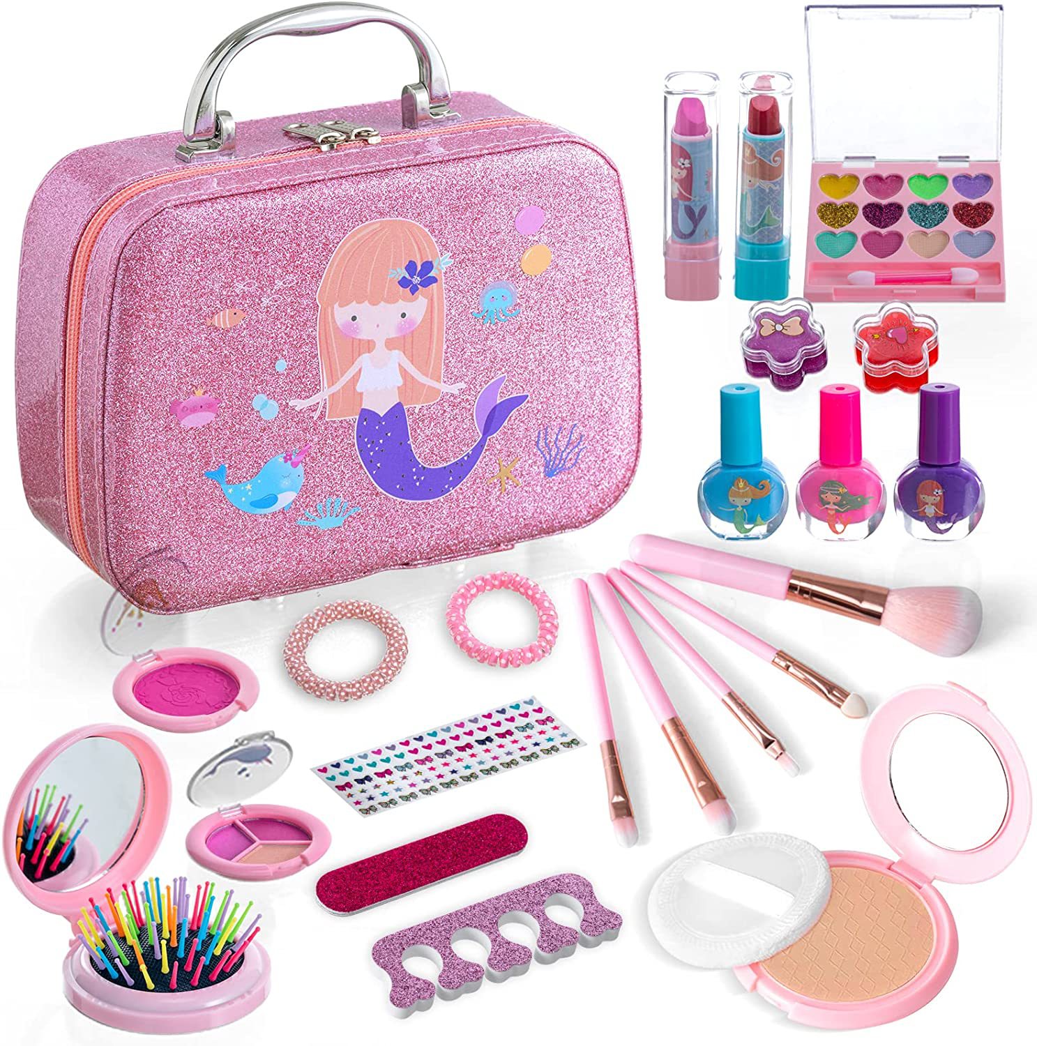 For Cross-Border Use Only / Children's Makeup Toys, Pretend Play Makeup, Dressing Up, Makeup, Eyeshadow, Lipstick Toys in Stock