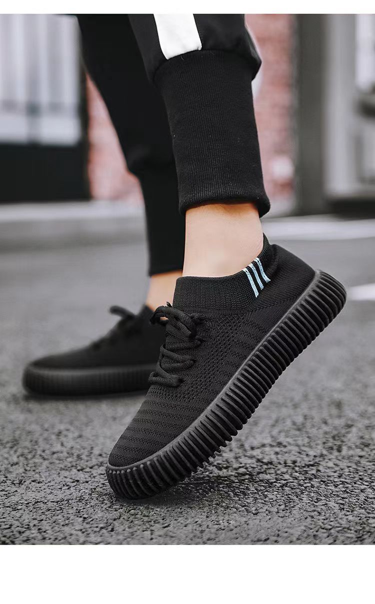 Couvre-chaussures respirant pour hommes et femmes, haut en gelée, bas Flyknit en noix de coco, chaussures de Couple, filet décontracté, 2024_voghion.com