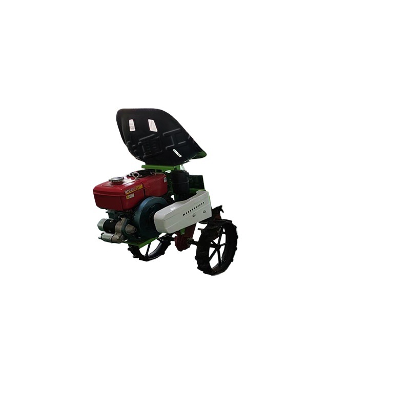 Máquina plantadora de plántulas de gasolina de 7,5 caballos de fuerza Máquina plantadora de fideos vegetales agrícolas de dos hileras tipo coche image 6