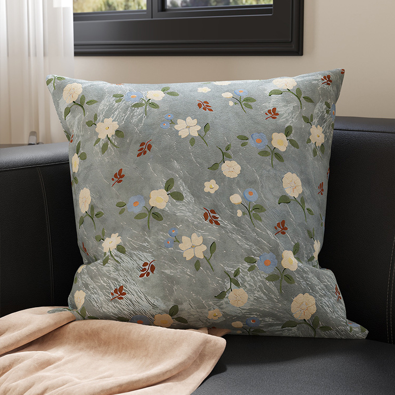 Sofá de estilo medieval almohada retro almohada doméstica cabezal de cama almohada de cama almohada de ventana con núcleo desmontable y lavable