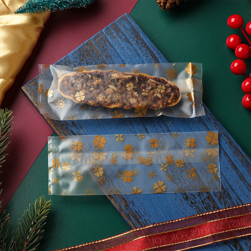 Bolsa de embalaje en forma de barco para pastel de arroz glutinoso en stock, embalaje de barco de arroz glutinoso crujiente con nueces, bolsa para galletas de turrón, embalaje a prueba de humedad image 14