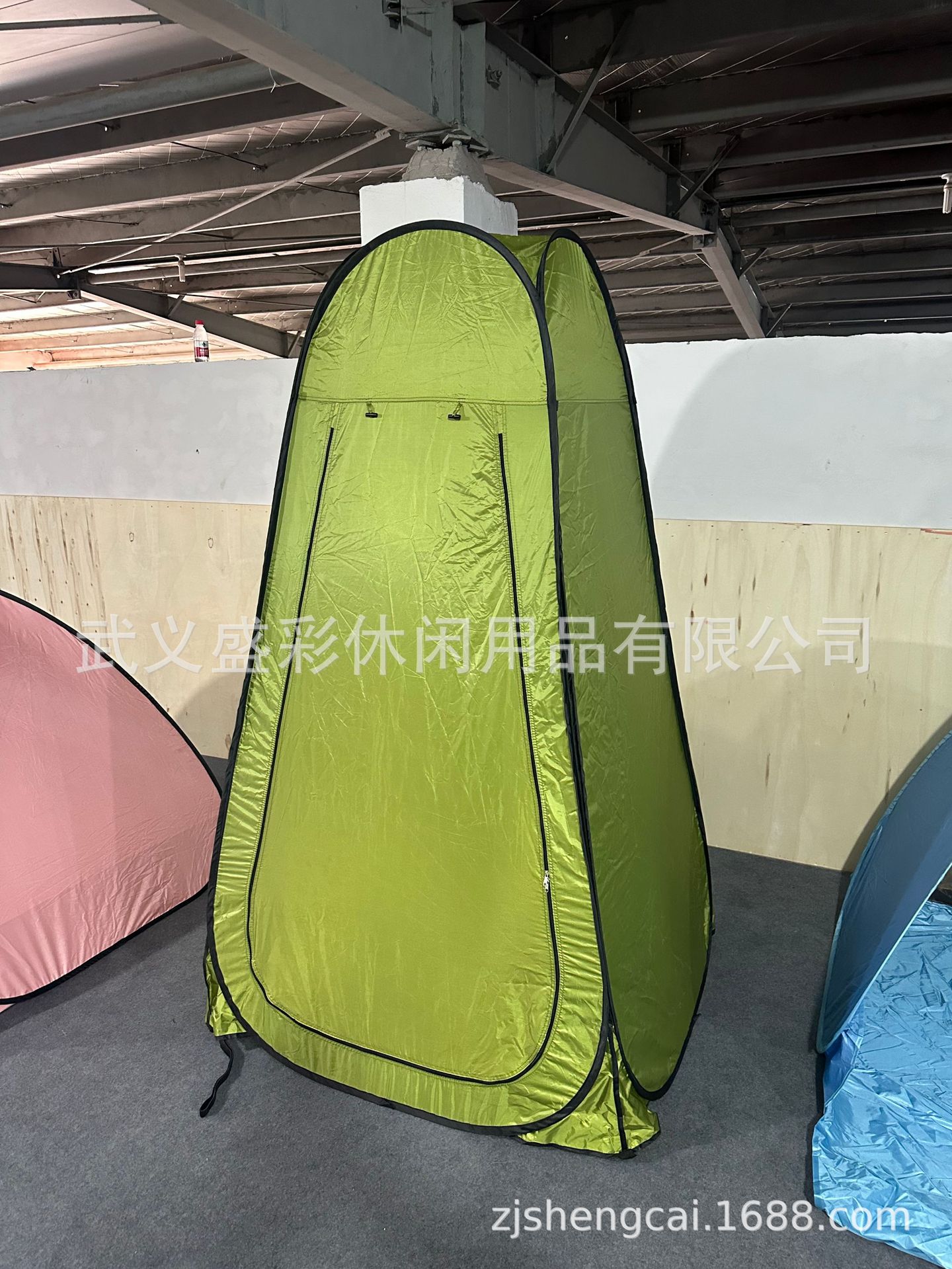 강화된 녹색 자외선 차단제 창 1개 로프 1개 120X120X200CM