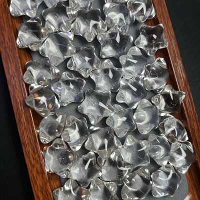 Natural white crystal pointed Zərgərlik ara hissələri