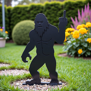 Iron Art Crafts Silhouette Gorilla Branch Inserted into Wall Art Aliexpress Cross-Border Hot Item