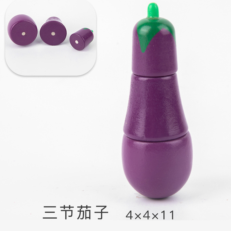 Los niños juegan casa cocina juguetes madera magnética verduras y frutas cortar madera frutas y verduras a granel traje al por mayor