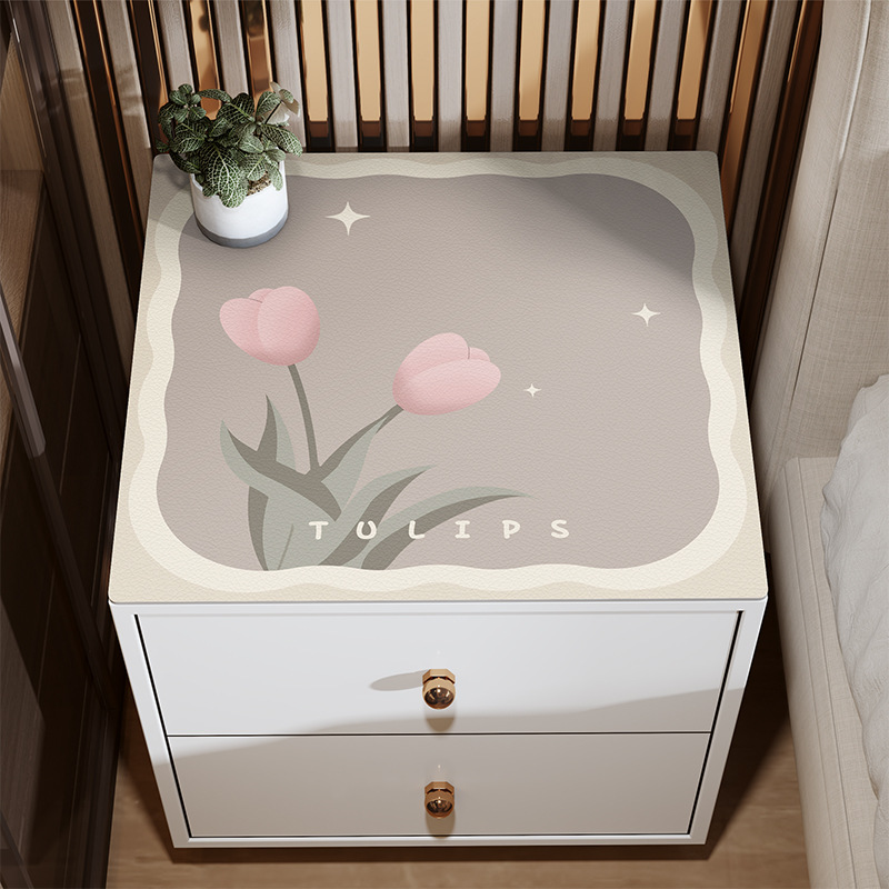 Mesita de noche estera estilo ins mantel impermeable a prueba de aceite lavable resistente a las manchas de cuero cubierta de polvo de tela mesa de café mantel estera