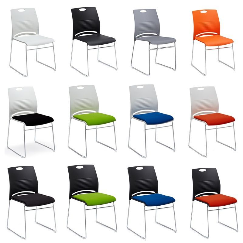 Office Chair, Training Chair, Simple Plastic Chair, Stacked Conference Chair, Backrest Chair, Negotiation Chair, Solid Steel Foot Computer Chair