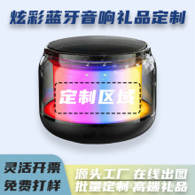 科幻透明酷炫蓝牙小音响可制作LOGO礼品广告用无线便携式家用户外