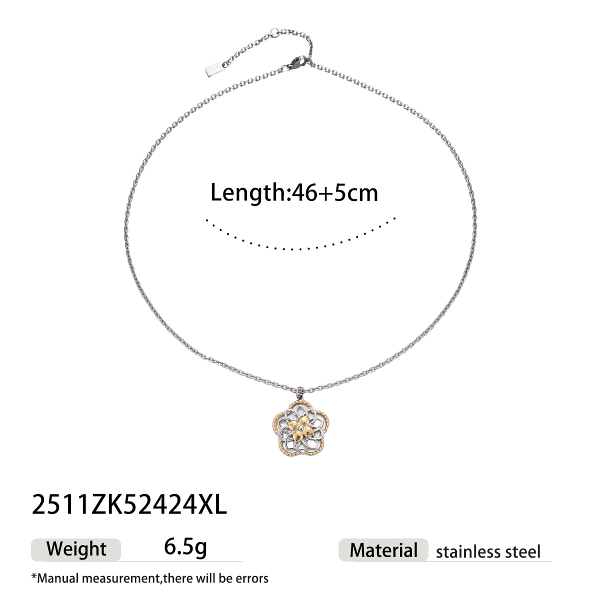 Collar de acero inoxidable de lujo ligero y nicho, collar de acero inoxidable de titanio de venta caliente transfronteriza no desvanecerse