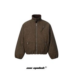 Eon Modish 25冬季New实拍美式高品质短款百搭毛领棉服外套