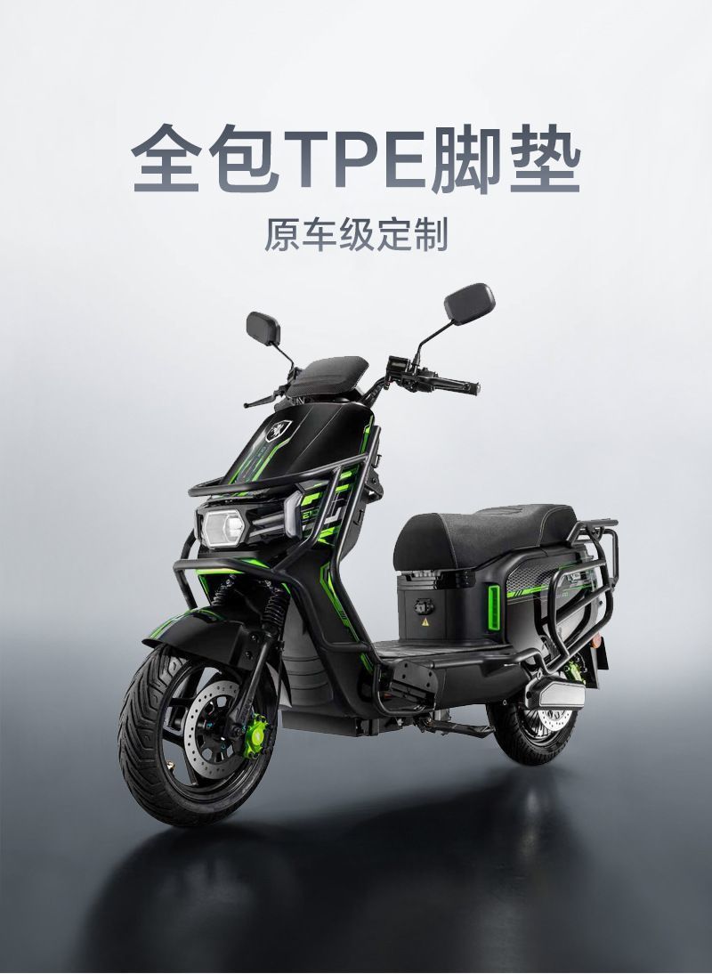 Sai Ge Black Knight Full-Coverage Tpe Foot Mats B5Plus/B3L/B3R/E10R Series Waterproof and Wear-Resistant Motorcycle