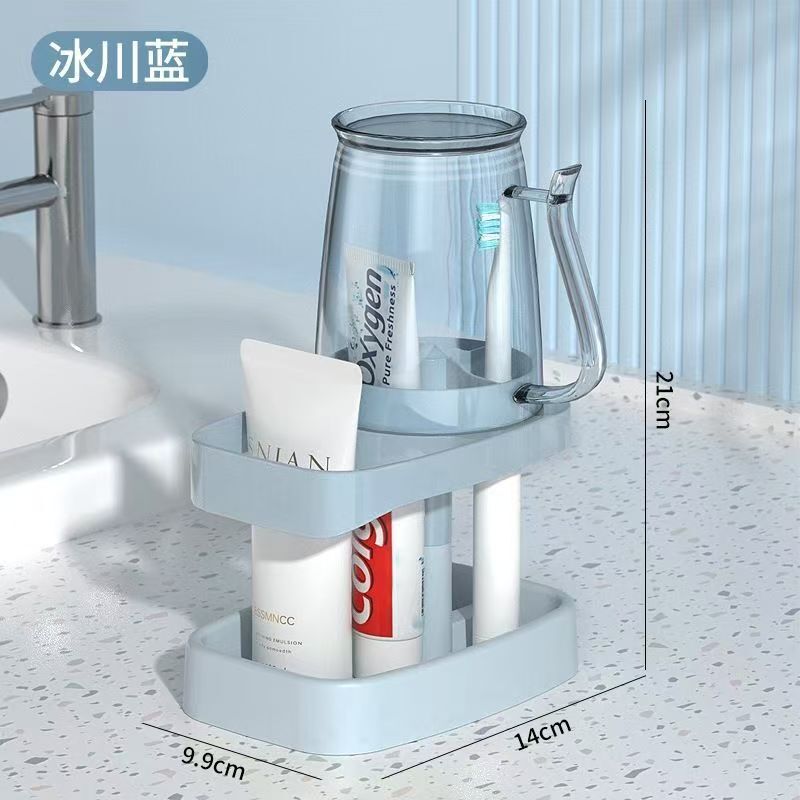 学生宿舍刷牙杯子漱口杯住校洗漱用品套装电动牙刷牙具牙缸置物架|undefined