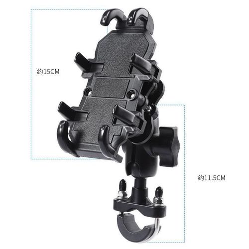 Factory direct supply motorcycle shock-absorbing anti-shock mobile phone holder electric vehicle riding take-out navigation holder eight-claw wholesale