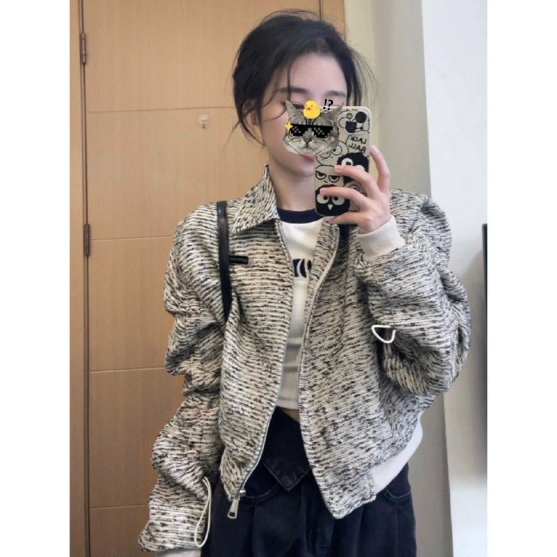 Осенняя дизайнерская куртка, ретро-бейсболная форма, стиль Chanel, коллекция 2023 года, высококлассная, тренд сезона