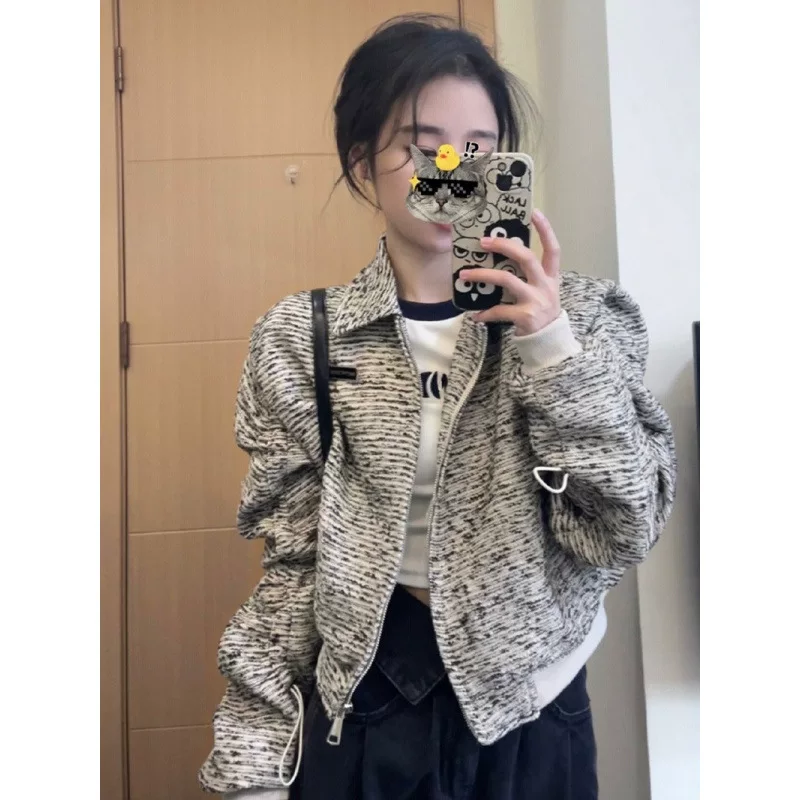 Осенняя дизайнерская куртка, ретро-бейсболная форма, стиль Chanel, коллекция 2023 года, высококлассная, тренд сезона