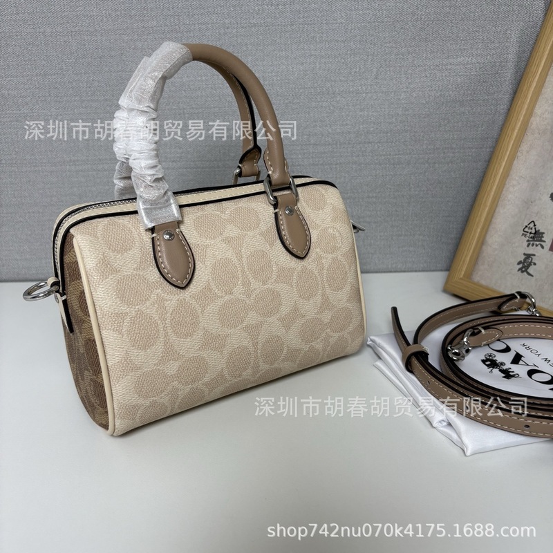 纯原高版本C家新款女包迷你波士顿枕头包老花头层牛皮手提斜挎包|undefined