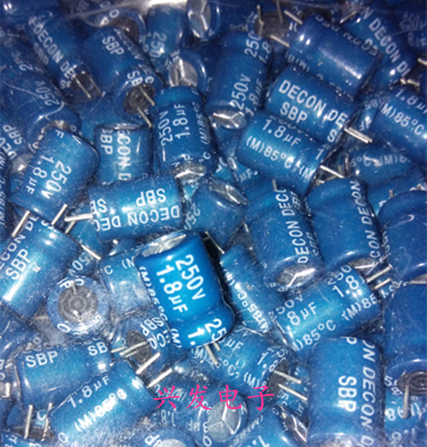 250V1.8UF 1.8UF250V 原装正品无极NP 音频分频 电解电容 10*13